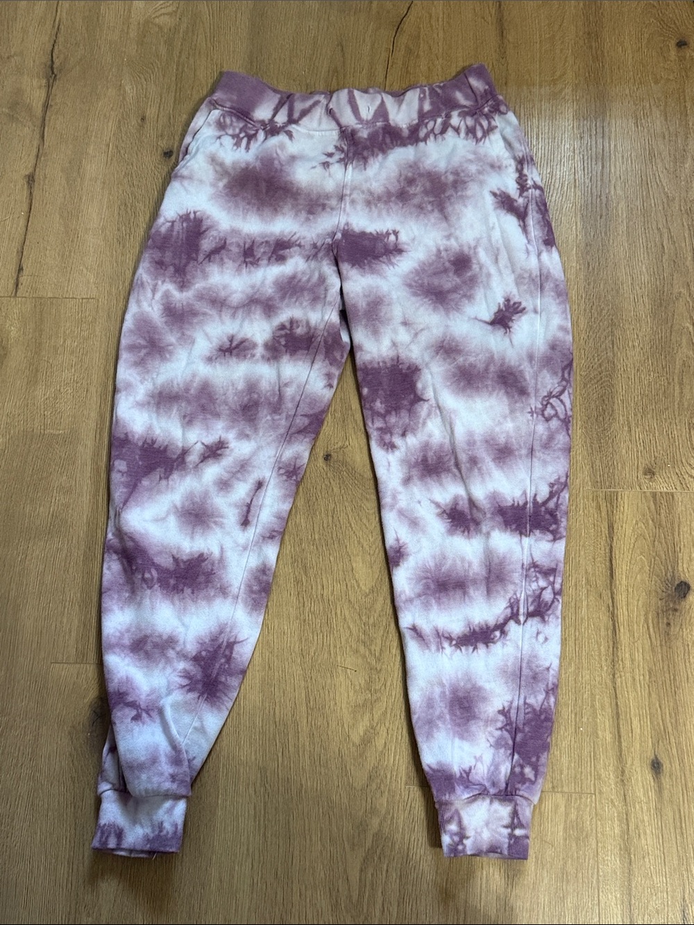 Reflex Purple & White Tie-Dye Joggers